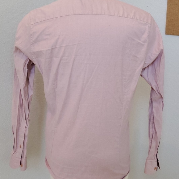 Ted Baker Pink Long Sleeve Button Down Shirt - Picture 3 of 8